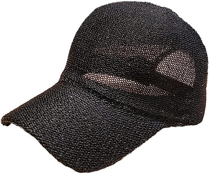 Women Men Baseball Hat Breathable Full Mesh Trucker Hat Summer Outdoor Sports Hat Travel Hat